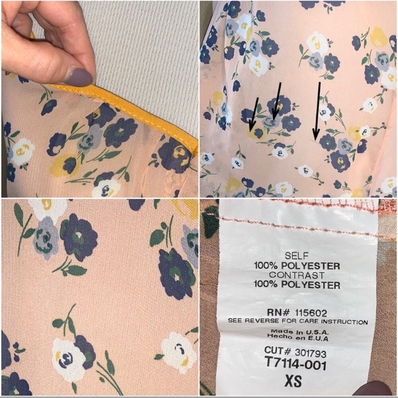 Lush Floral Dressy “Y” Back Tank Top - Picture 3 of 3